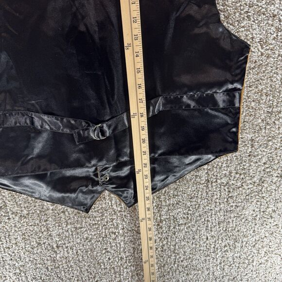 Scully Vest Suede Leather Men Large Tan Western Bourbon Snap Front New With Tags - Picture 15 of 16